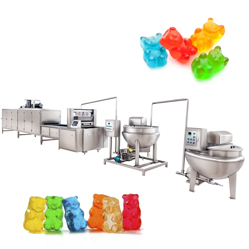 High efficiency professional jelly gummy candy making machines  for candy supplier