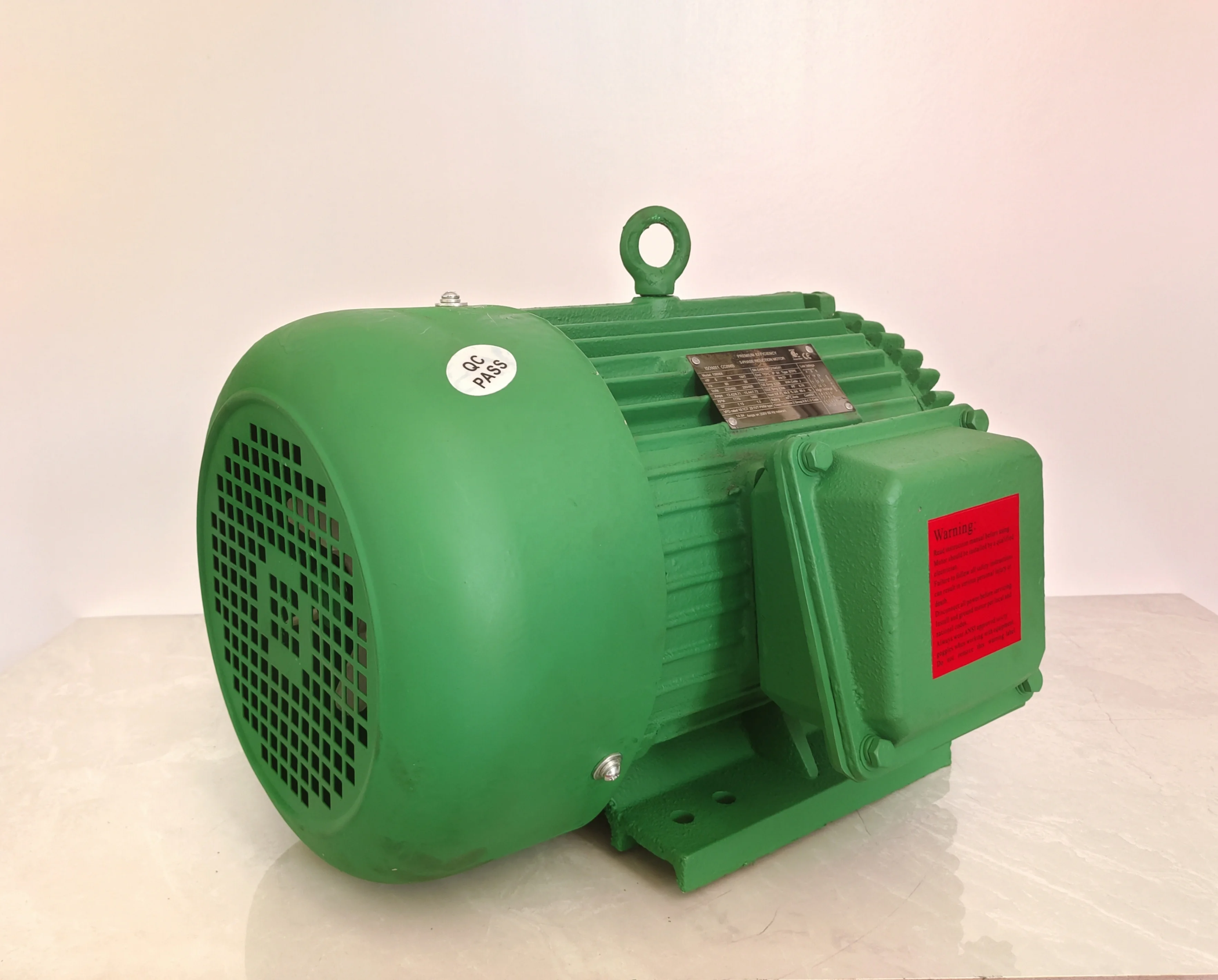 NEMA TEFC 4 pole 25 hp three phase induction electric motor