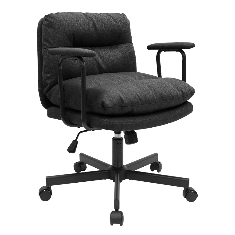 Modern Lift Chair for Small Office & Home Fabric Vanity Desk Chair for Bedroom Computer Office Furniture