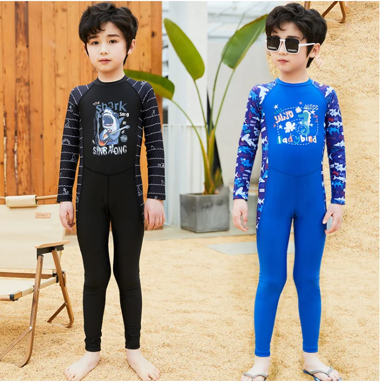 Long Sleeve Baby Boys Girls one piece bikini swimwear Rash Guard Sun Protected Kids & Toddler swimming wetsuit