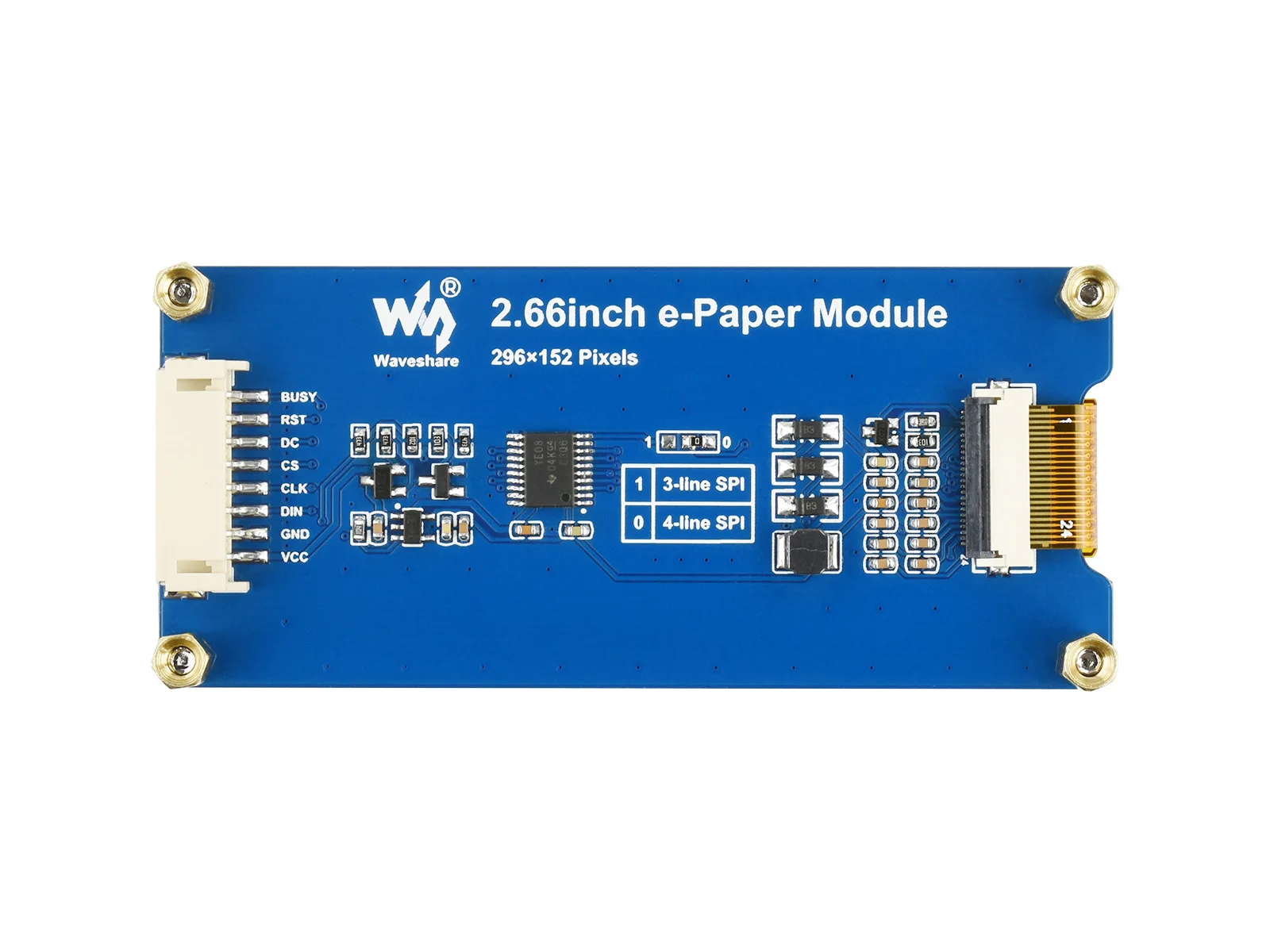 Waveshare 2.66inch E-Paper E-Ink Display Module Ideal for Price Tags Shelf Labels Industrial Instruments 2.66inch e-Paper Module
