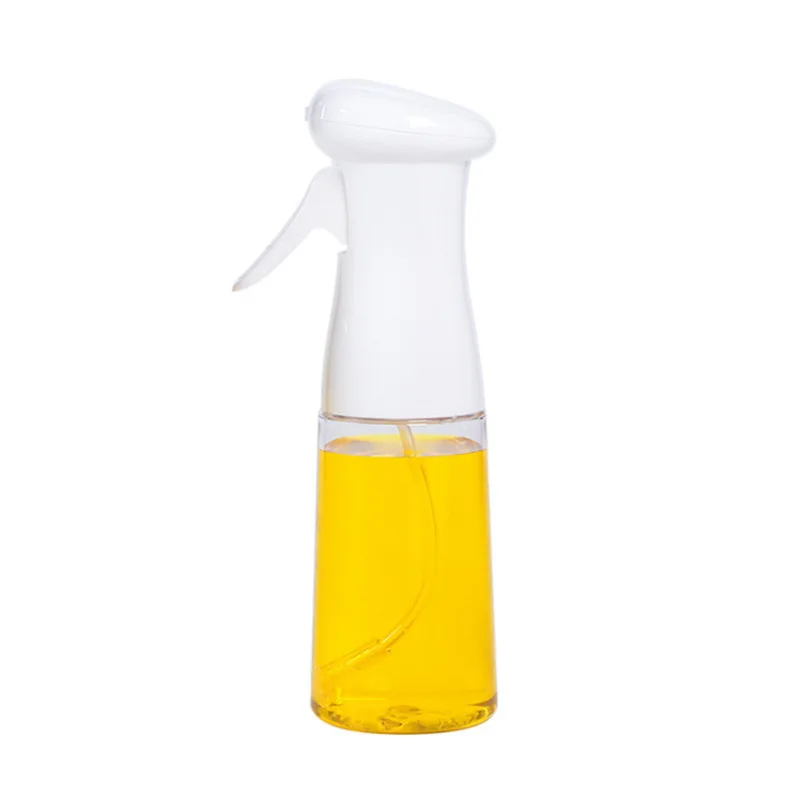 Amazon Hot 200/210ML Portable BBQ Kitchen Plastic Glass Olive Oil Mist Sprayer Cooking Vinegar Oil Spray Bottle with brush Set