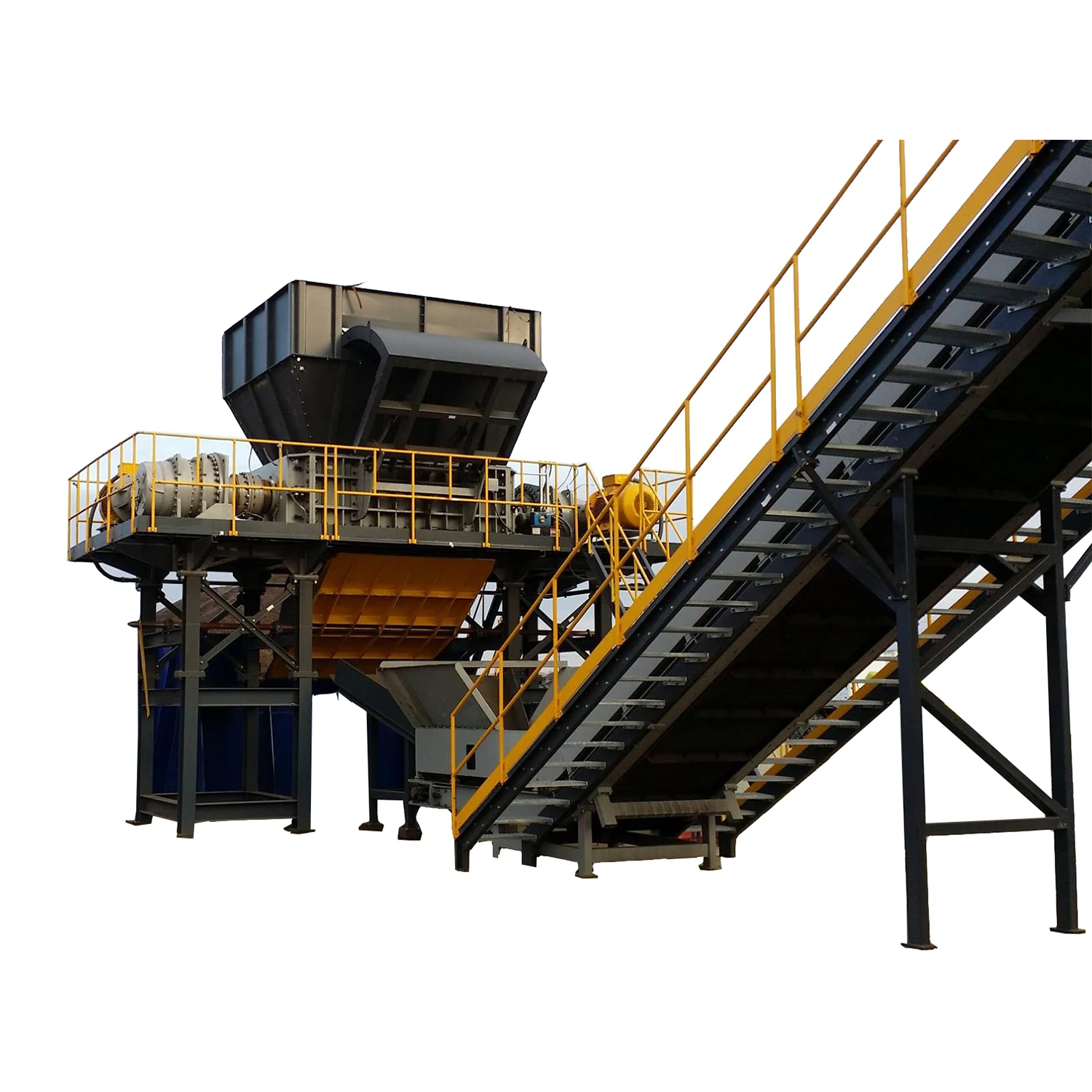 Automatic Scrap Car Shredding Waste Metal Recycling Machine