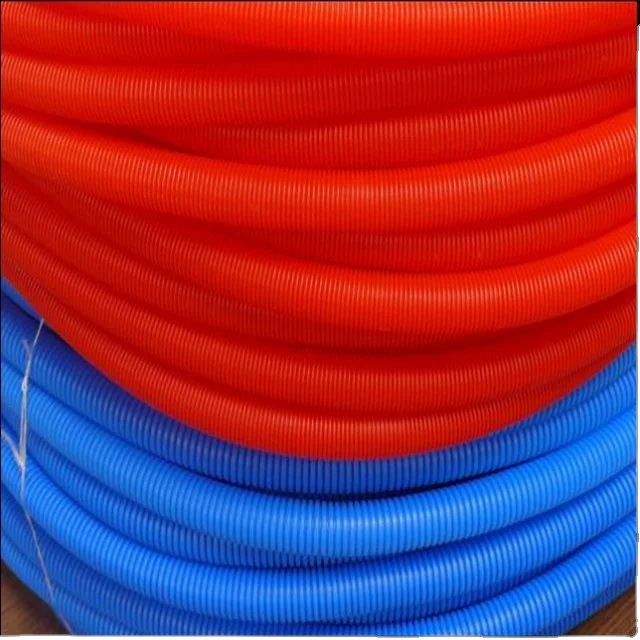 Various color of  plastic corrugated tube