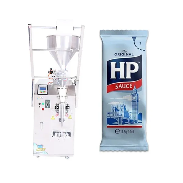Automatic large capacity liquid half fluid chili oil salad dressing glutinous rice glue packaging machine