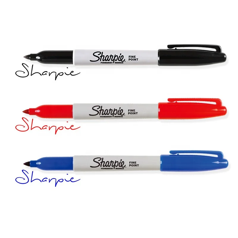 
sanford sharpie fine point permanent pen oil diy marker pen 1.0mm 12pcs AP ASTMD-4236 yellow 30035 