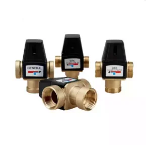 Brass three-way water temperature regulating valve solar thermostatic mixing valve 1 - 499 sets