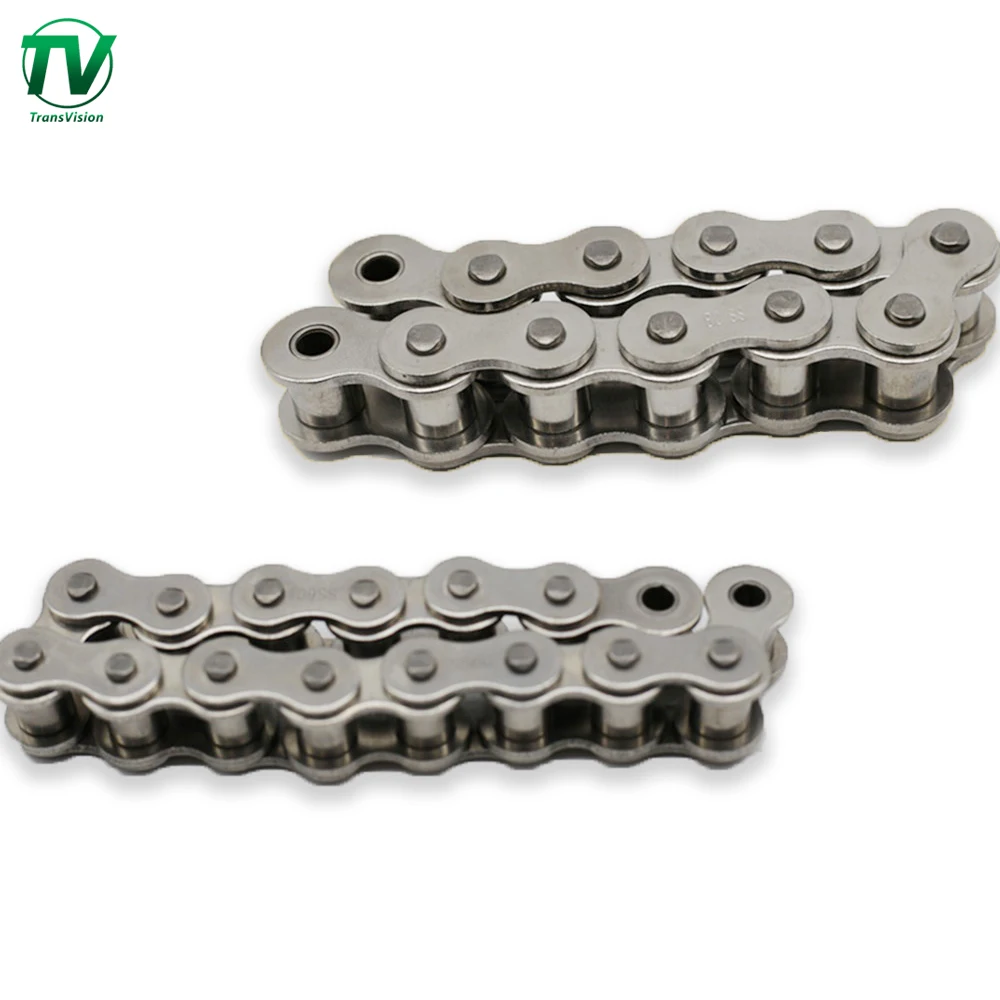 Конвейер серии A B симплекс цепной короткий шаг 40SS / 50SS стандартная роликовая цепь из нержавеющей стали