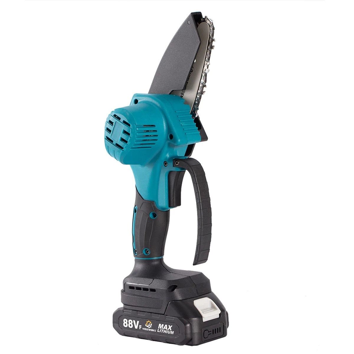 Mini Chainsaw Cordless Electric Chain Saw Pruning Shears Battery Powered Chainsaw with  Lithium Battery Tree Trimmer Motor Saw