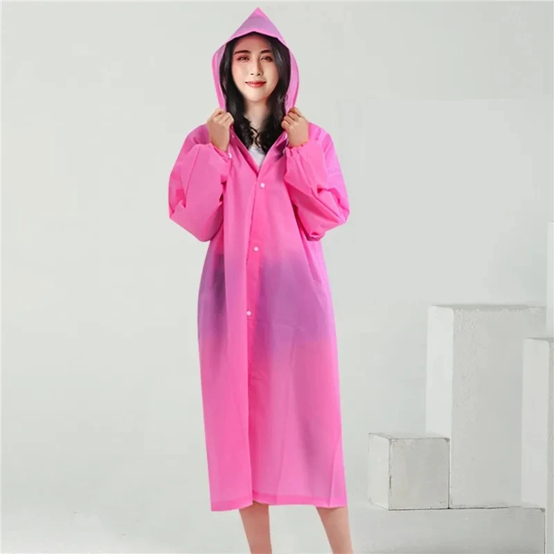 High Quality Raincoat Eva Unisex Raincoat Thickened Waterproof Rain Coat Women Men Camping Waterproof Rainwear Suit