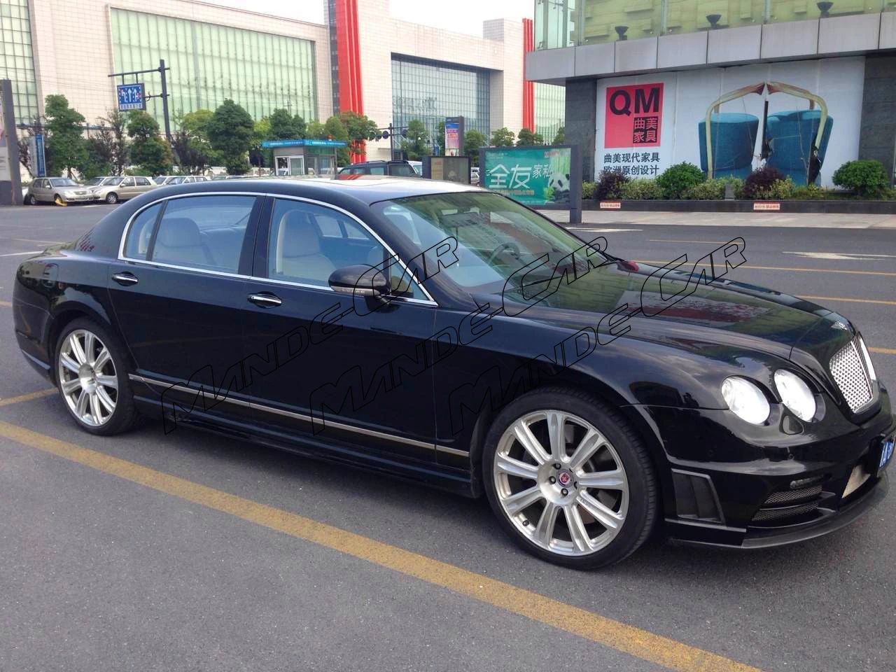 WD Style Car Part Front Bumper Rear Bumper Side Skirts Rear Wing For Continental Flying Spur Body Kit 2006-2012 Year