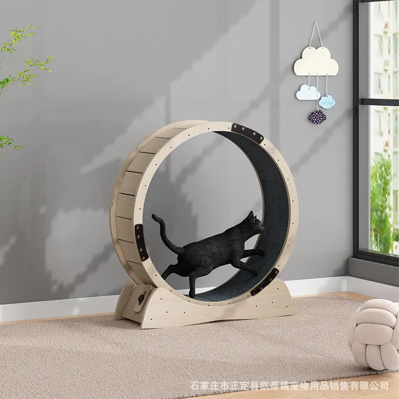 Wholesale Pet Sports Fitness Cat Toy Solid Wood Multi-Layer Pet Treadmill For Cats