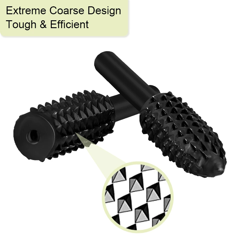 10pcs Set Woodworking Rotary Burr Set Carving Knife Burr File Rasp Drill Bit For Wood Carving Heavy Duty Tool