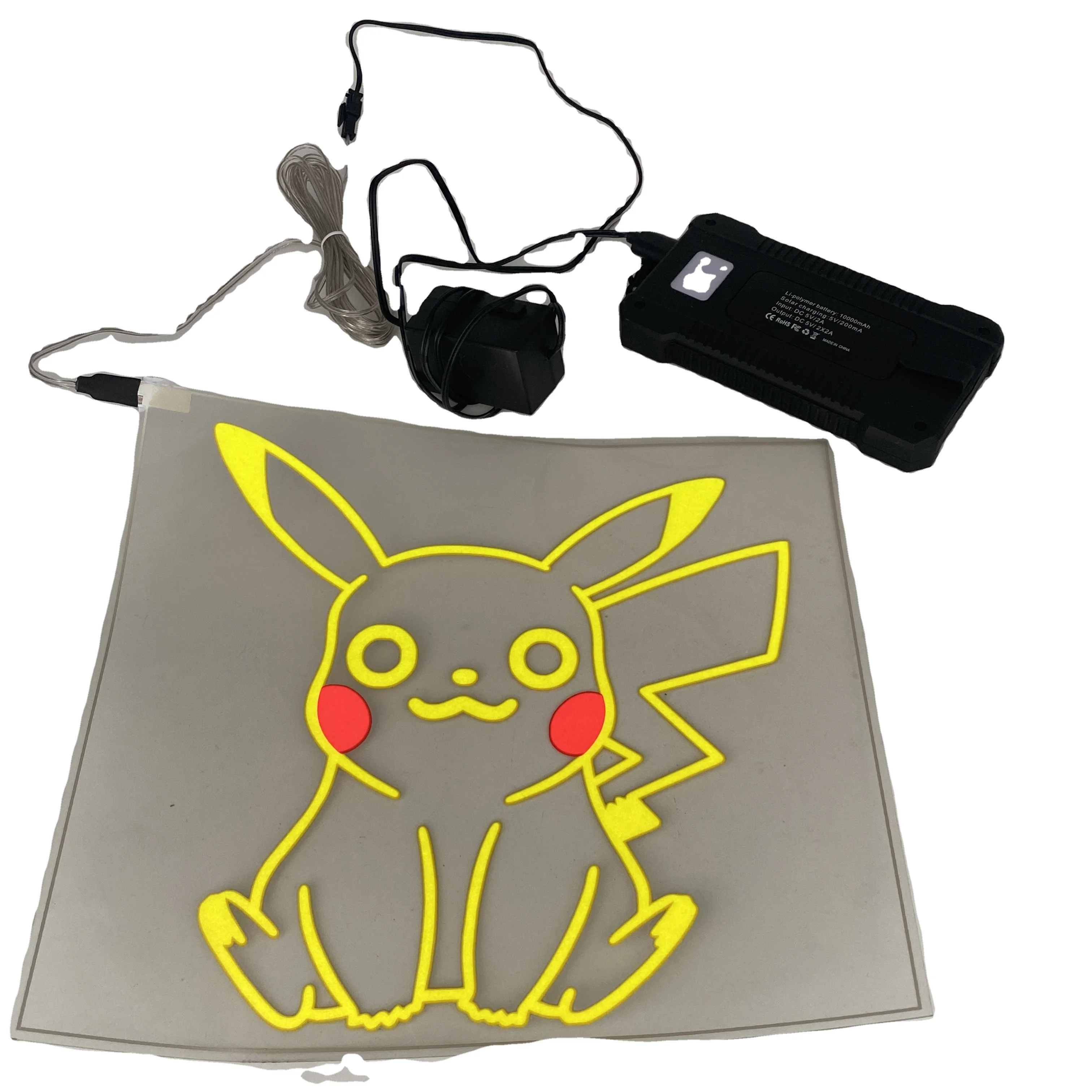 EL Electroluminescent Transparent  Lighting Car Sticker