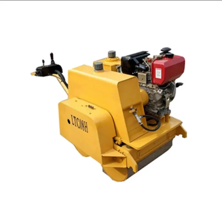 road construction machinery Mini double drum vibratory road roller compactor 0.8ton  Road Roller