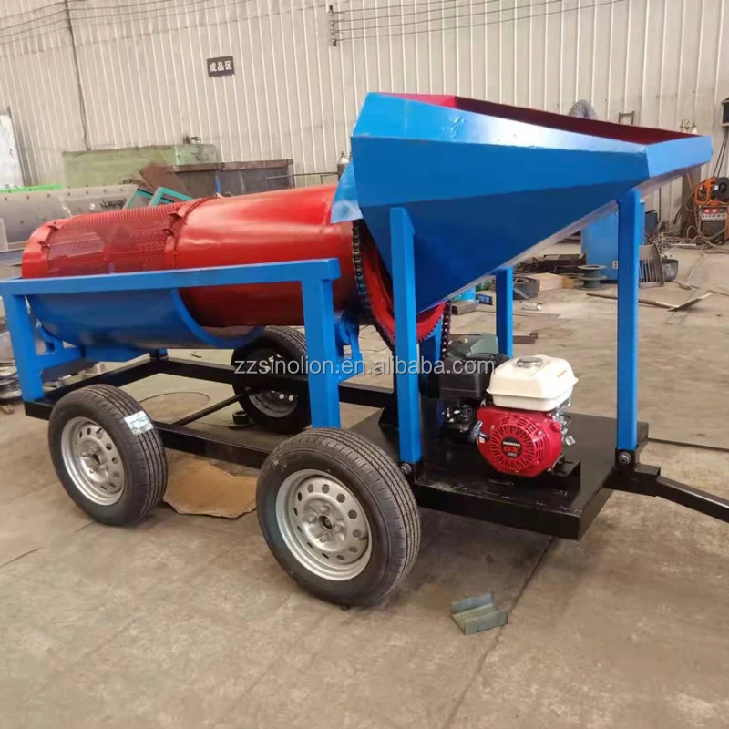 Small mobile trommel screen gold trommel screen gold washing and processing plant