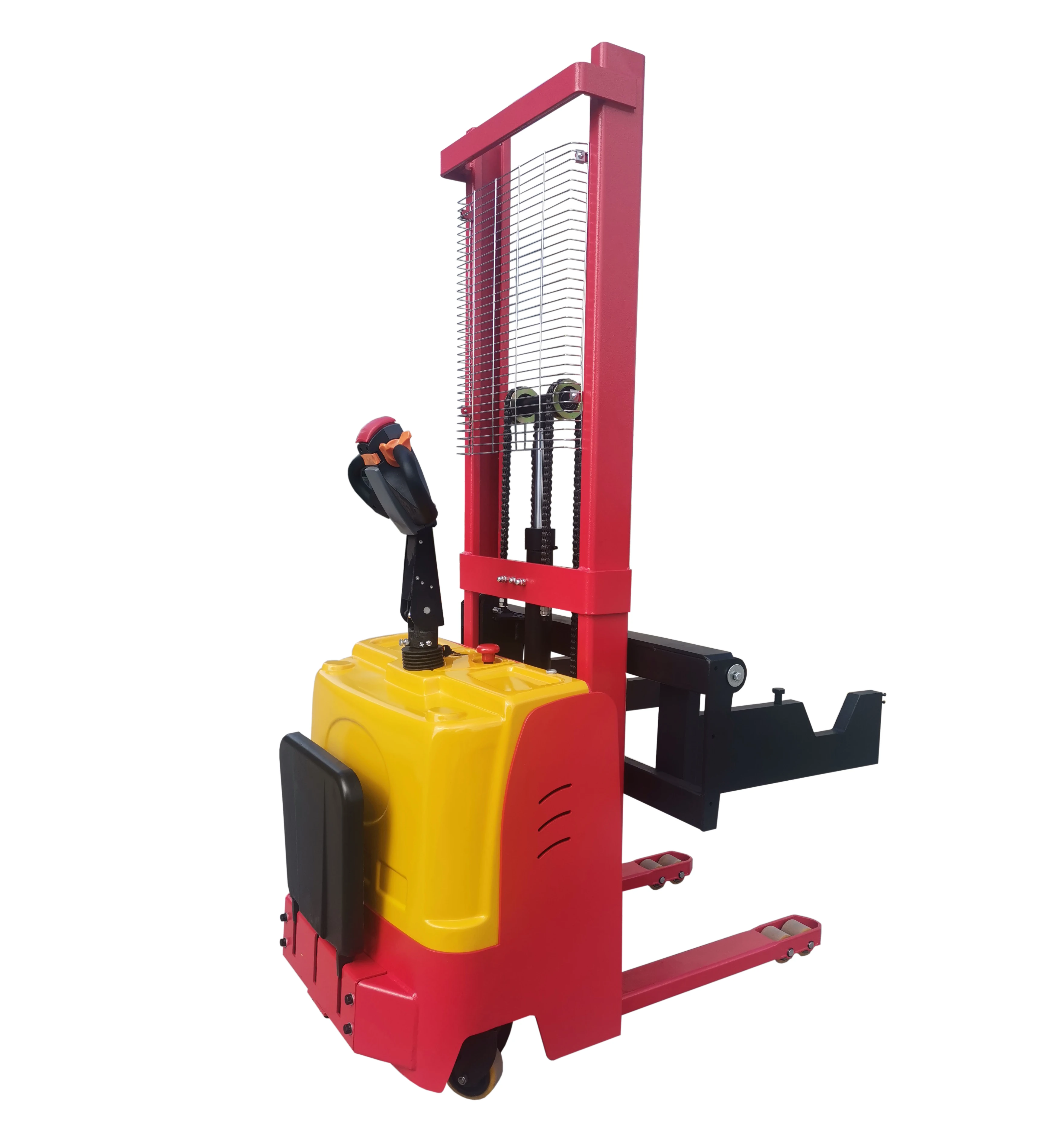 Zhongyan Customized Lifting Battery Forklift 2 Ton 1.5 Ton Electric Forklift with Attachment Paper Roll Clamp