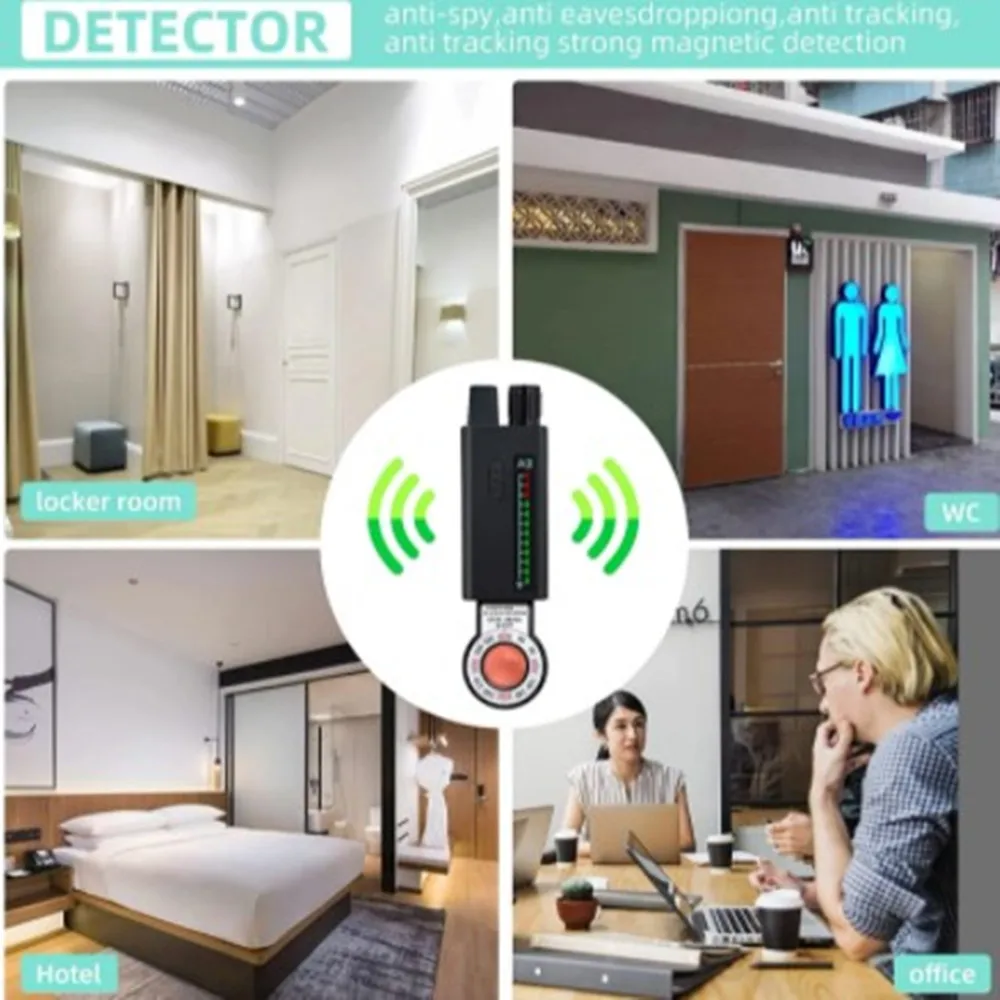 Anti Spy Wireless RF Signal Detector Bug GSM GPS Tracker Hidden Camera Eavesdropping Device Professional