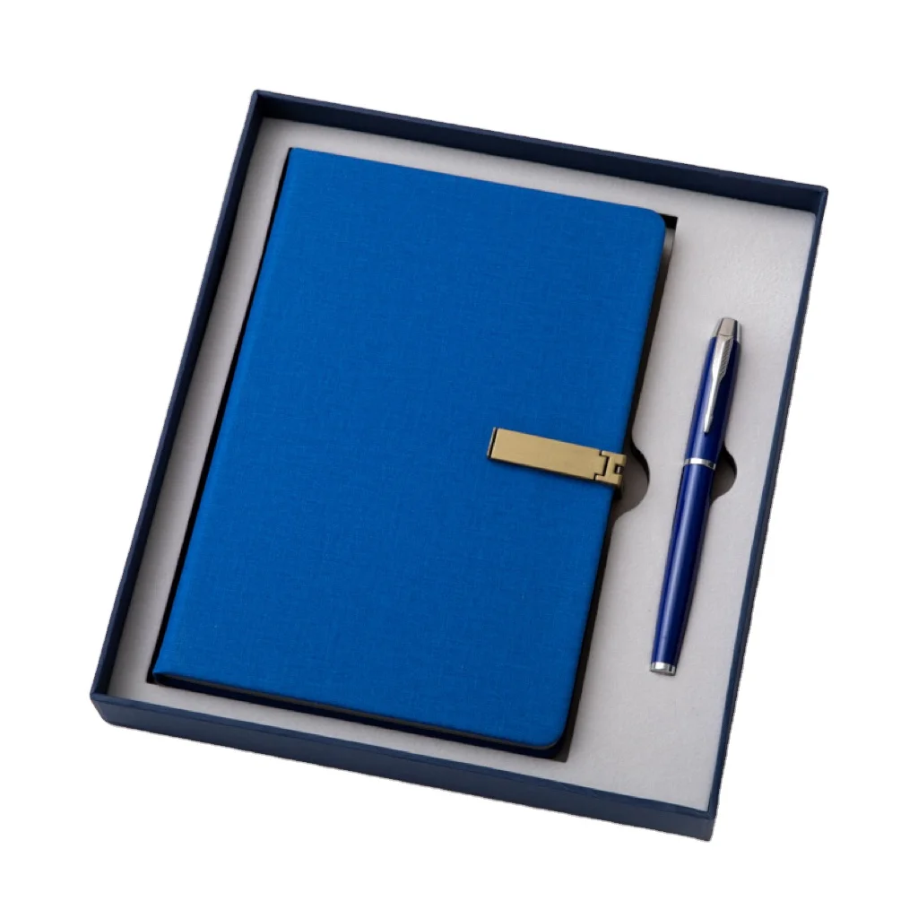 2025 High Quality Custom Diary Notebook Gift Set Luxury Pu Leather Gift Set Notebook And Pen Notebook Gift Set With High Quality