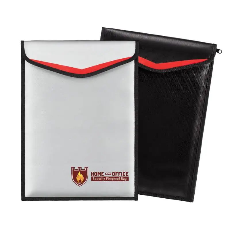 Wholesale Waterproof Durable Legal Expanding File Folder Important File Cash Money Storage Fireproof Document Bag