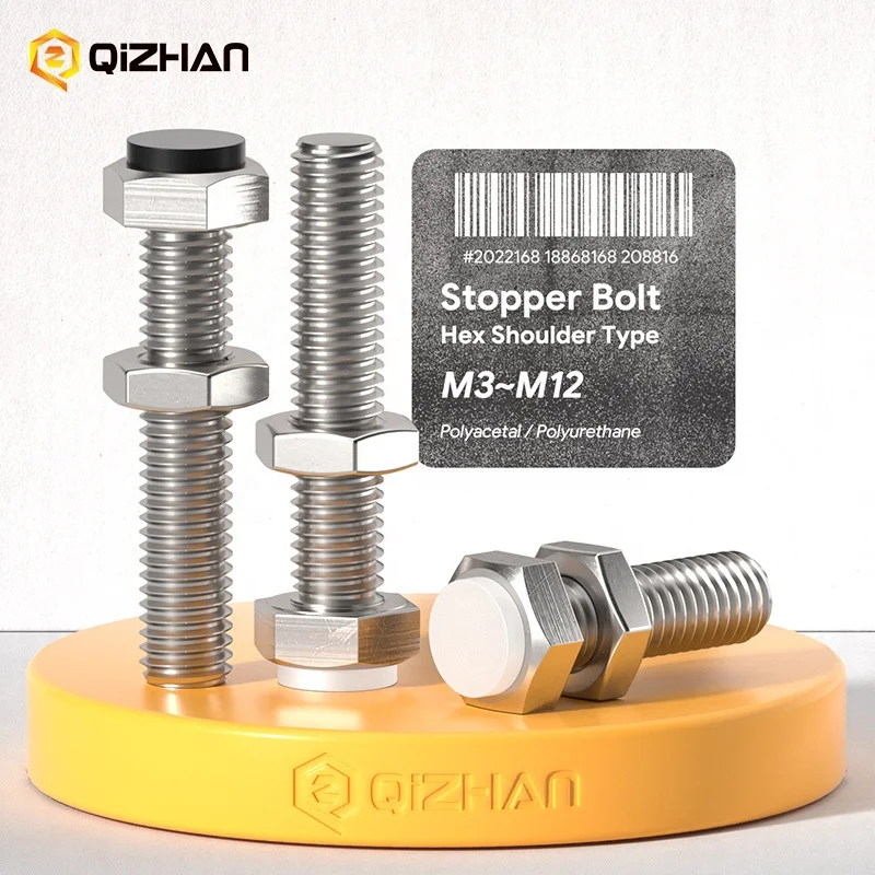 Factory direct stainless steel M3M4M5M6M8M10M12 Hex Shoulder Type Screw Stopper Bolt