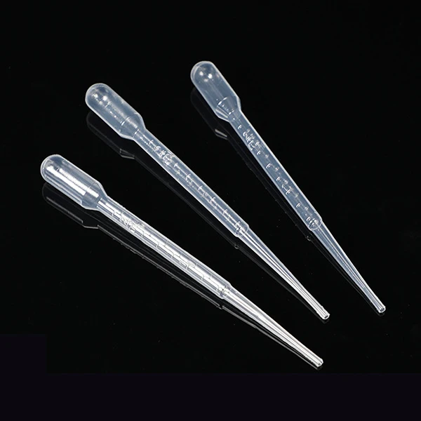 Laboratory disposable transparent plastic dropper transfer pipet pasteur micro pipettes