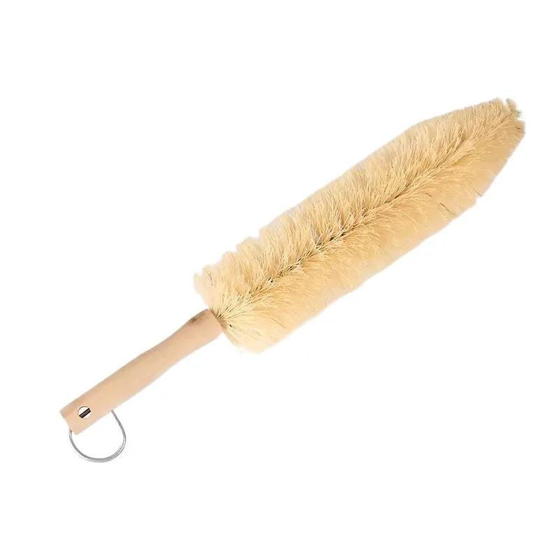 Premium Sisal Wheel Brush Wheel Rim and Engine Cleaning Brushes with Durable Wooden Handle for Effective Auto Detail