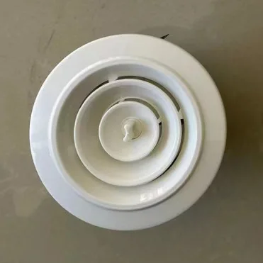 QIEXEIN Venting Cover PVC Plastic Round Vent Air Disc Valve Ceiling Vent Air Ventilation System Part