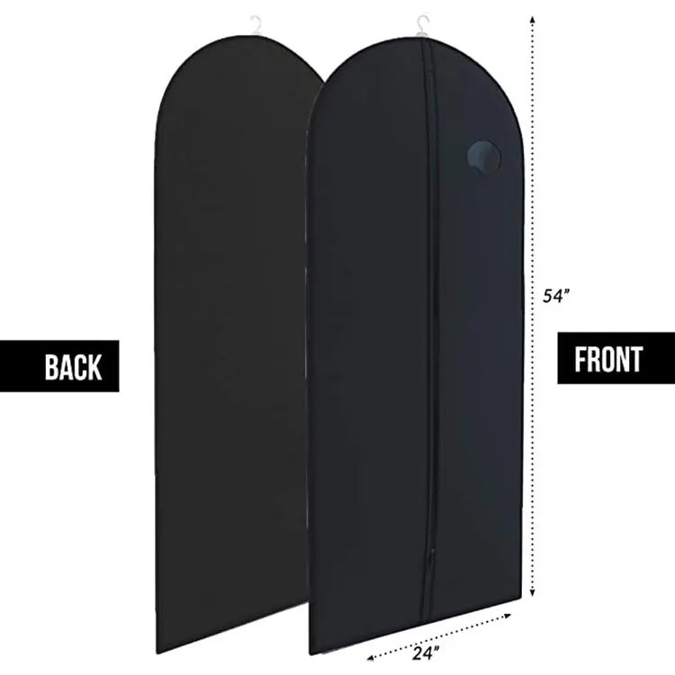 Custom logo garment bag mens non woven garment bag suit cover dress garment bags