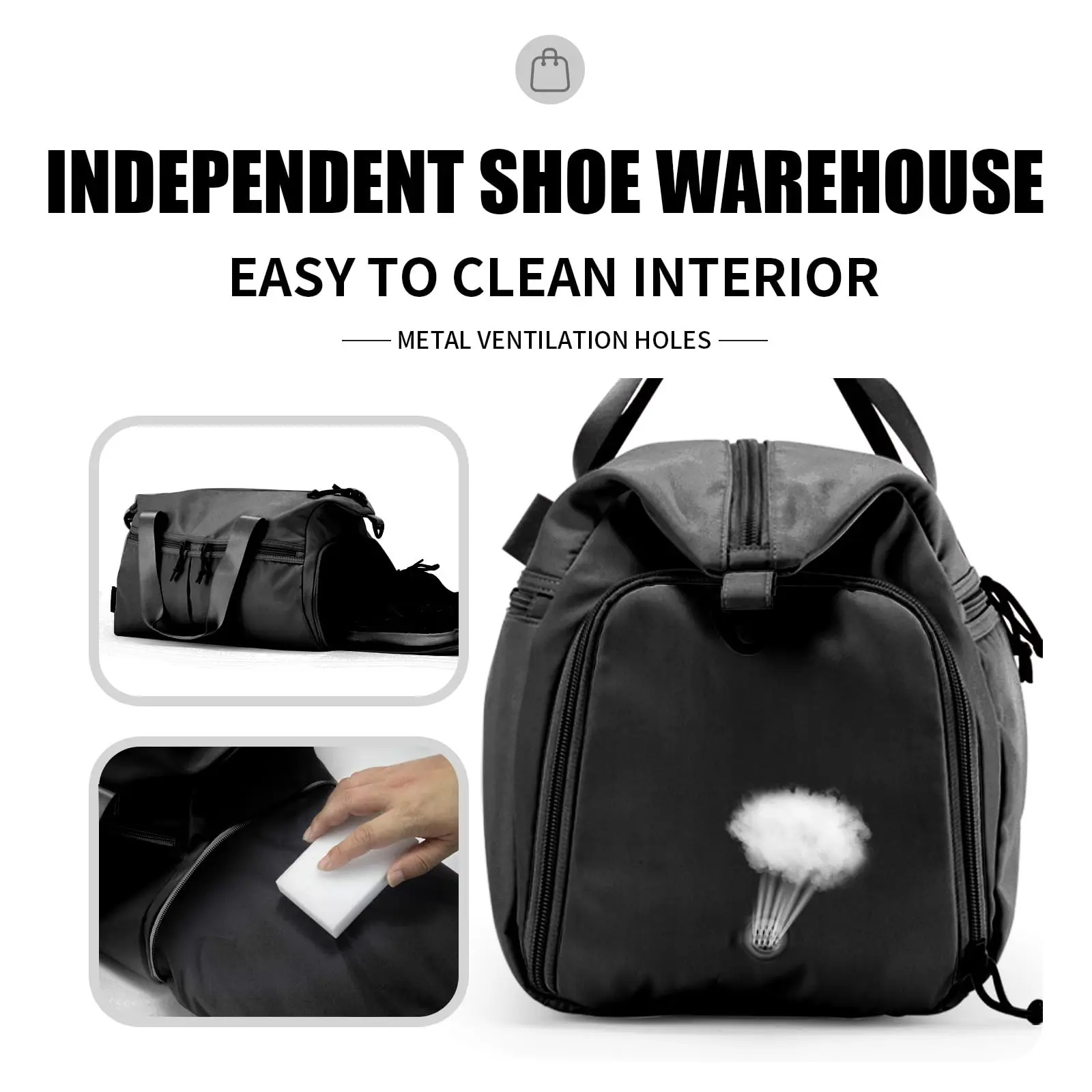 Weekender Duffel Bag with Shoe Compartment and Wet Pocket-Luggage Everyday Overnight Bag for Men and Women