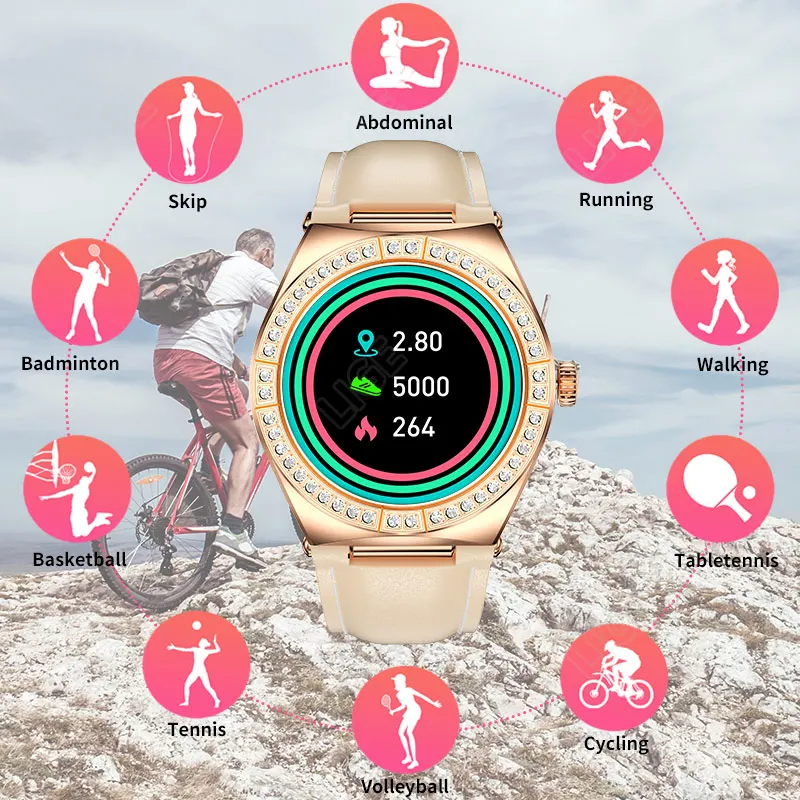 LIGE BW0304 Multifunctional Watch Heart Rate Monitoring Exercise Step Calorie Supports Android 4.4 and IOS 9.0 or Above Systems.
