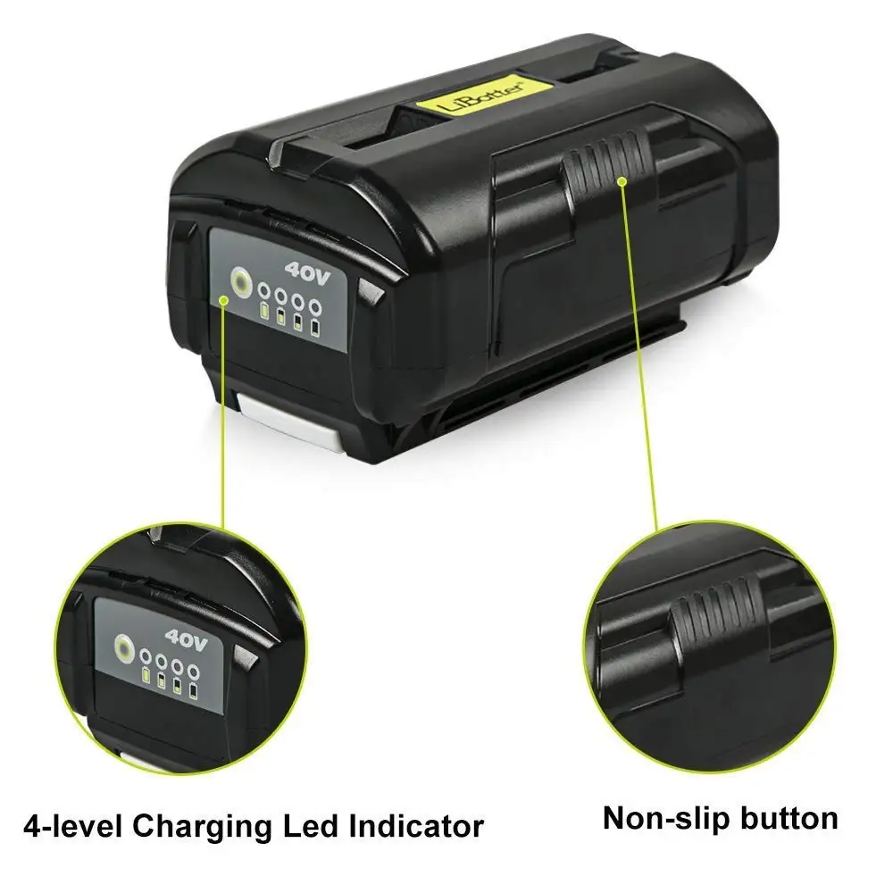 replacement 36V / 40V lithium battery for Ryobi, 3.0Ah capacity  battery for Ryobi with Fuel Gauge