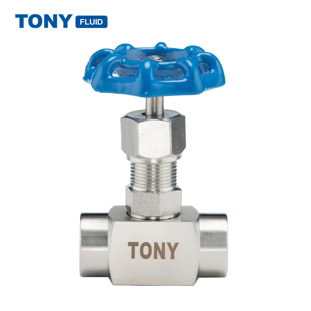 
TONY Stainless Steel Needle Valve High Pressure Female Thread Gauge Needle Valve Hydraulic Needle Valve 