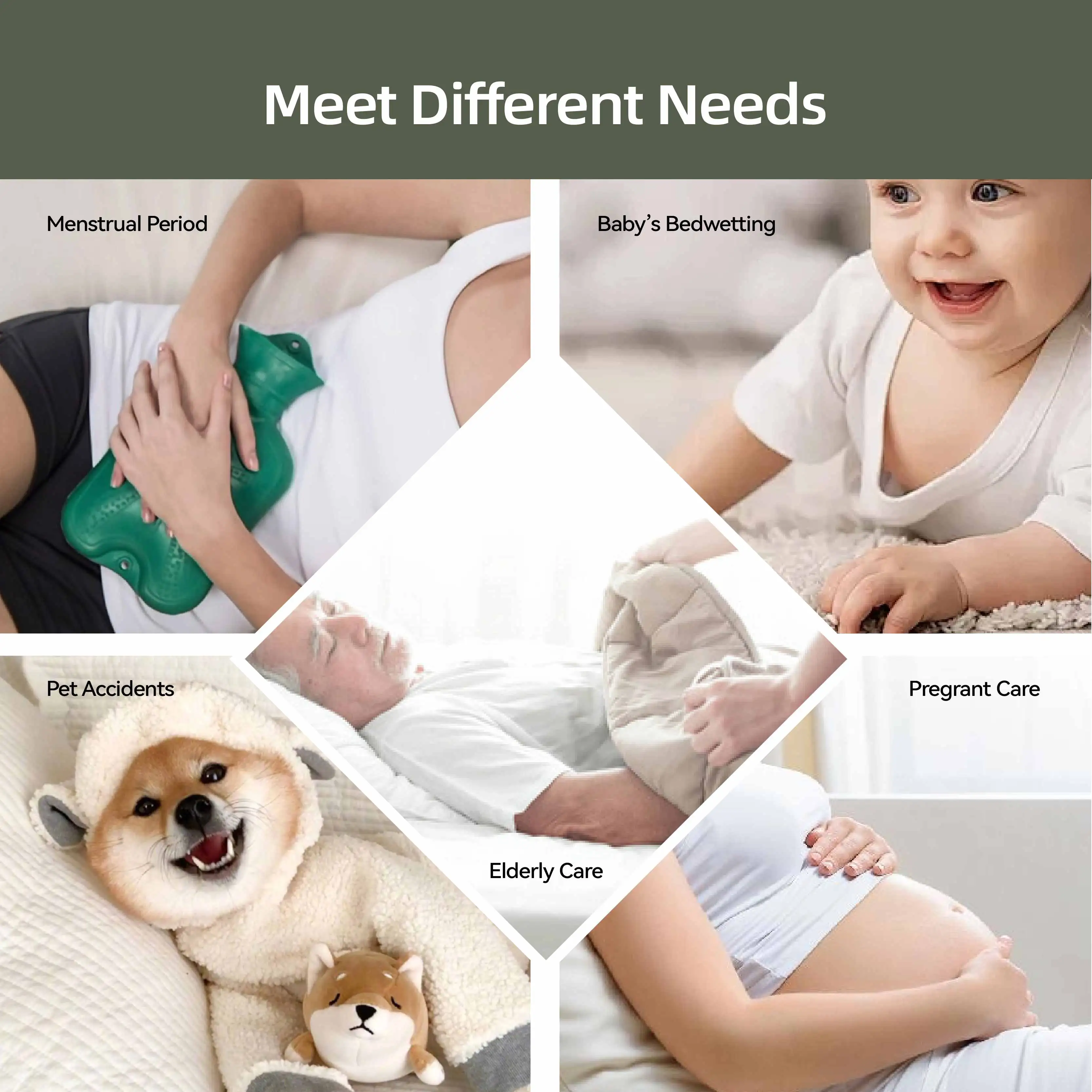 Mattress Protector Breathable Bamboo Viscose Waterproof Queen Size Mattress Pad Cover with 6-18 inches Deep Pocket