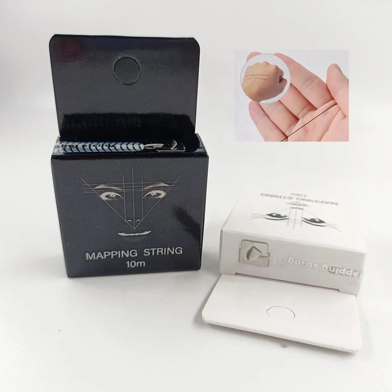 Wholesale custom Pre-inked Permanent Eyebrow  Eyeliner Mapping String Thread for other body art