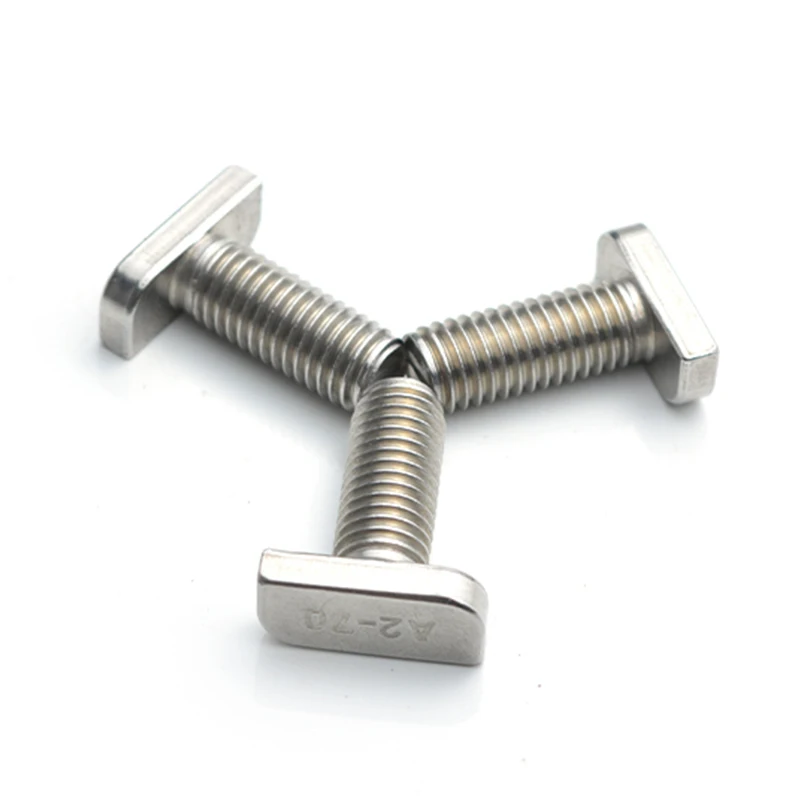 Wholesale Stainless Steel T-bolt Hammer T Head Bolt T slot bolt for aluminum rail bracket fixture