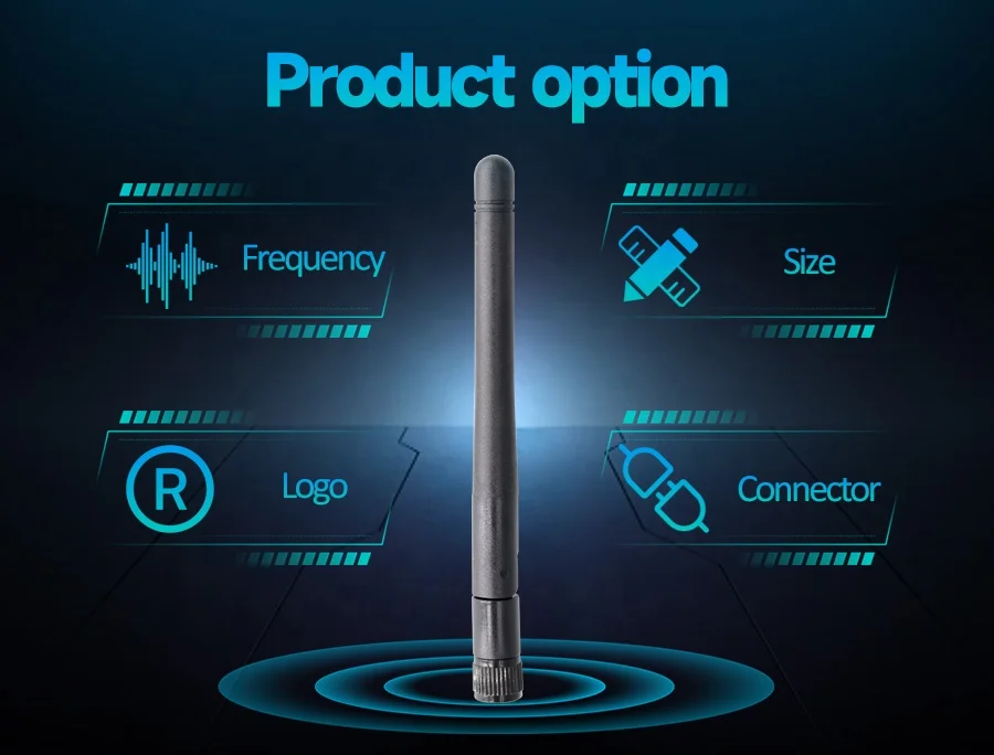 External Foldable Omnidirectional 2dBi  LTE Rubber 4G Telecom Cell Antenna