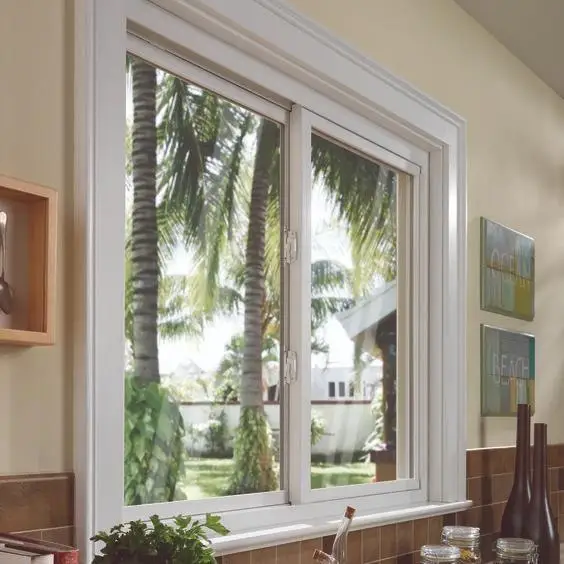 Marine Frameless Aluminum Garage Door Windows Boat Frame Four Panels Basement Glass Glazing Sliding Office Reception Windows