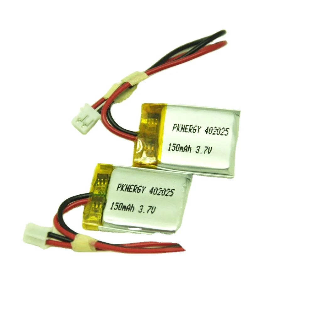Custom li-polymer 3.7v 150mah 160mah 300mah 350mah cell 3.7 volt 402025 lithium polymer lipo li ion rechargeable battery