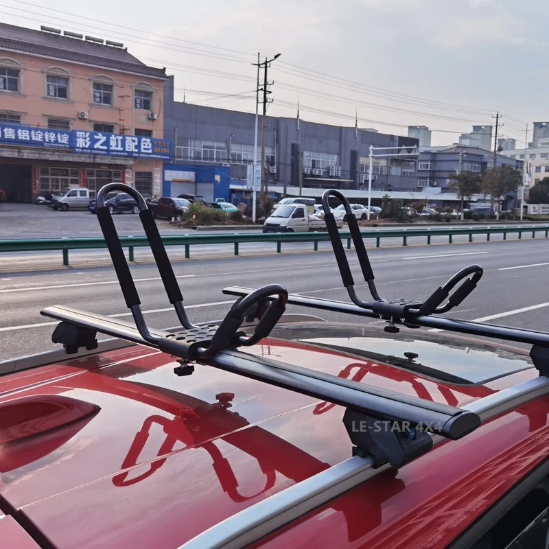 Factory direct sales car roof luggage rack roof kayak bracket fixed kayak surfing canoe roof luggage rack for Car accessories