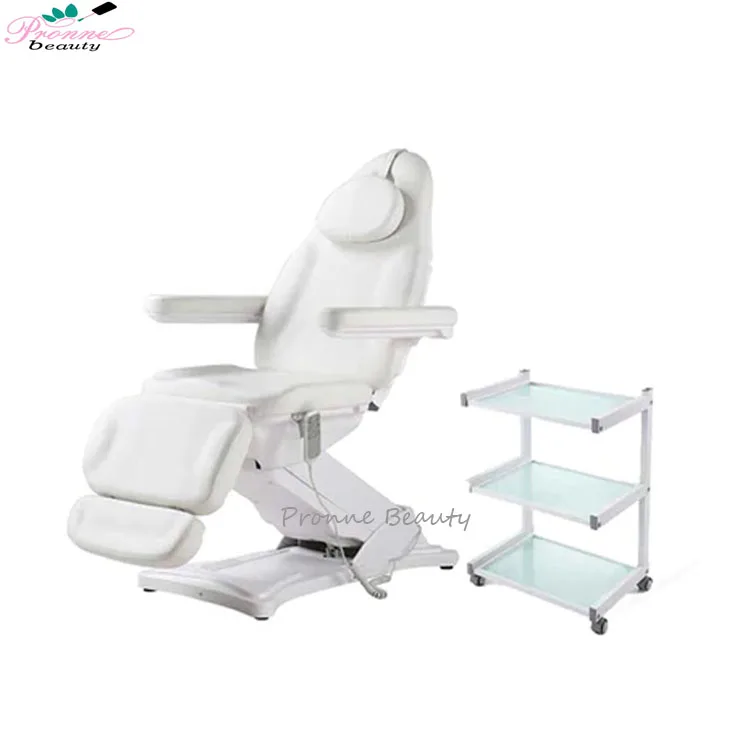 Modern luxury massage table electric facial bed adjustable white beauty bed for salon