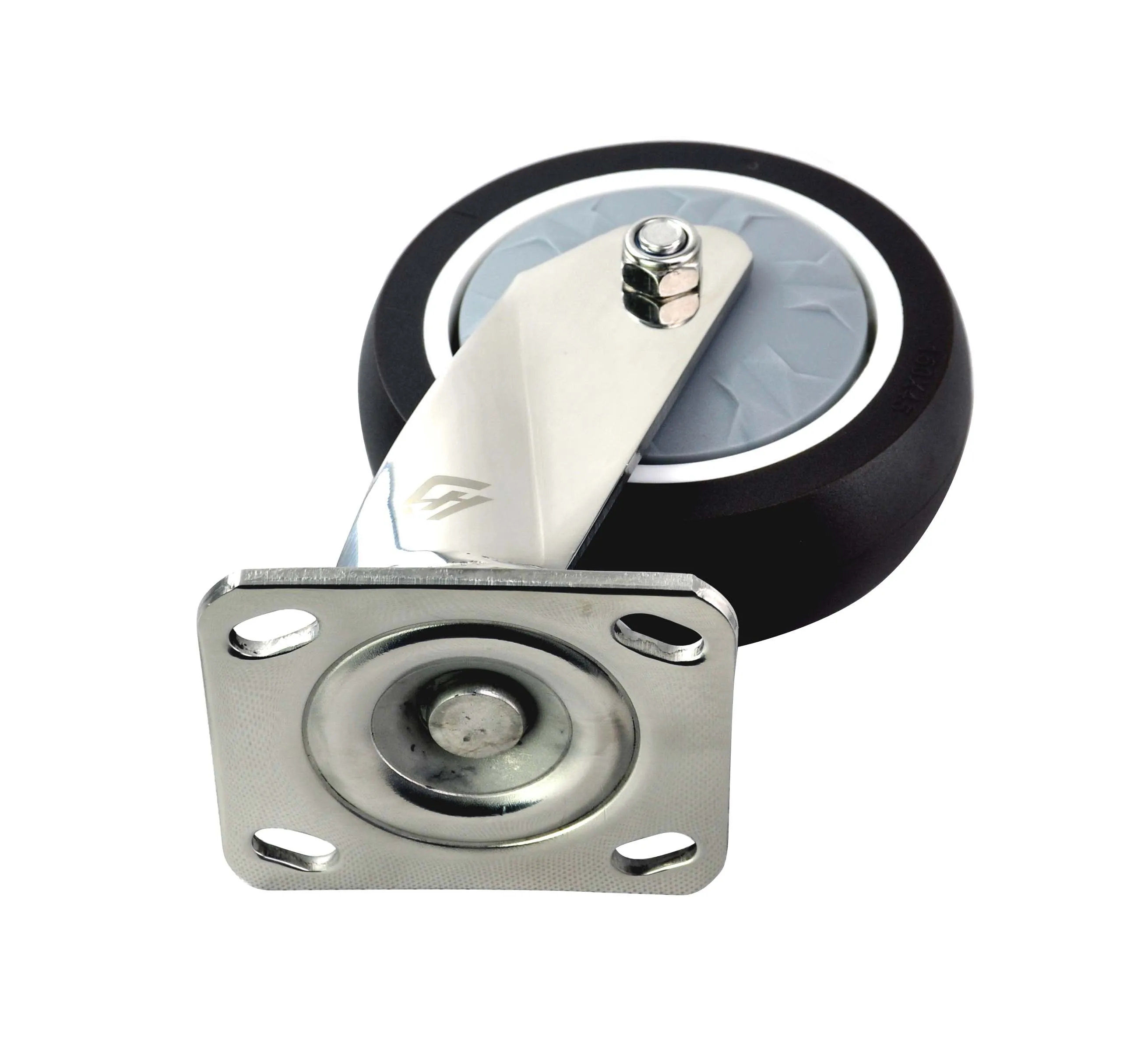 
Source factory products 6X2 Swivel Mute Double ball bearing Heavy duty 304 stainless steel TPR caster wheel 