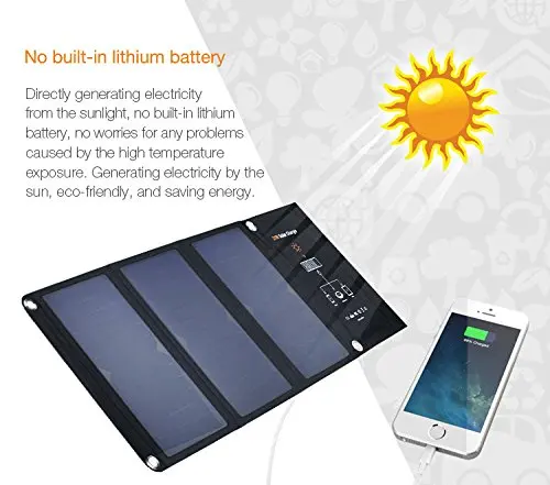  Универсальное складное солнечное зарядное устройство SUNPOWER с двойным USB 15 Вт высокоэффективное Cells15w высокая эффективность открытый солнечная панель складная