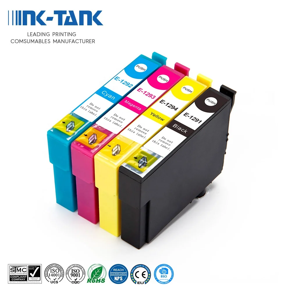 INK-TANK 129 T129 T1291 T1292 T1293 T1294 Premium Compatible Inkjet Ink Cartridge for Epson Stylus SX435W SX525WD SX235W Printer