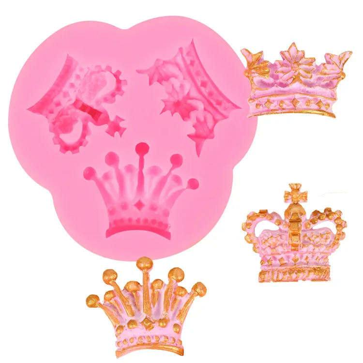 Princess Crown Silicone Cake Mold For Candy Chocolate Jelly Baking Mould Sugarcraft Cupcake Topper Fondant Cake Decorating Tools