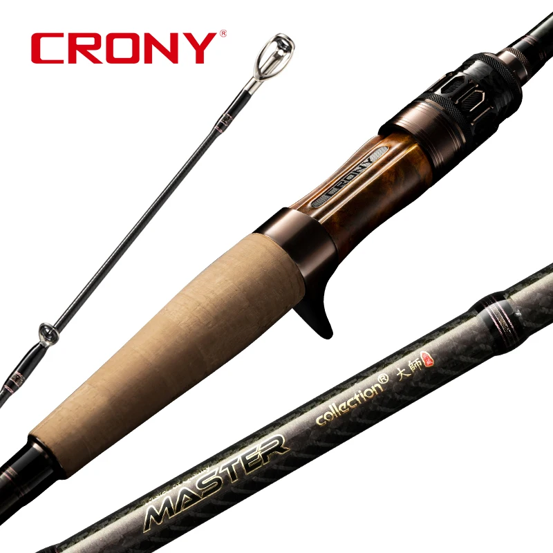 CRONY New Design Ultralight Carbon Fiber 2 section 2.13m Spinning Rod and Casting Rod