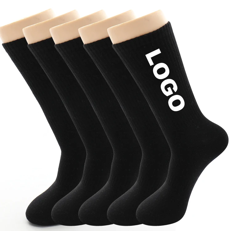 2020 wholesale New socks cheap  high quality men cotton sports socks  100% Cotton black Socks