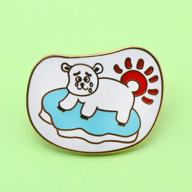 Wholesale  Badges Manufacturers Custom Soft Enamel Flag Lapel Pin