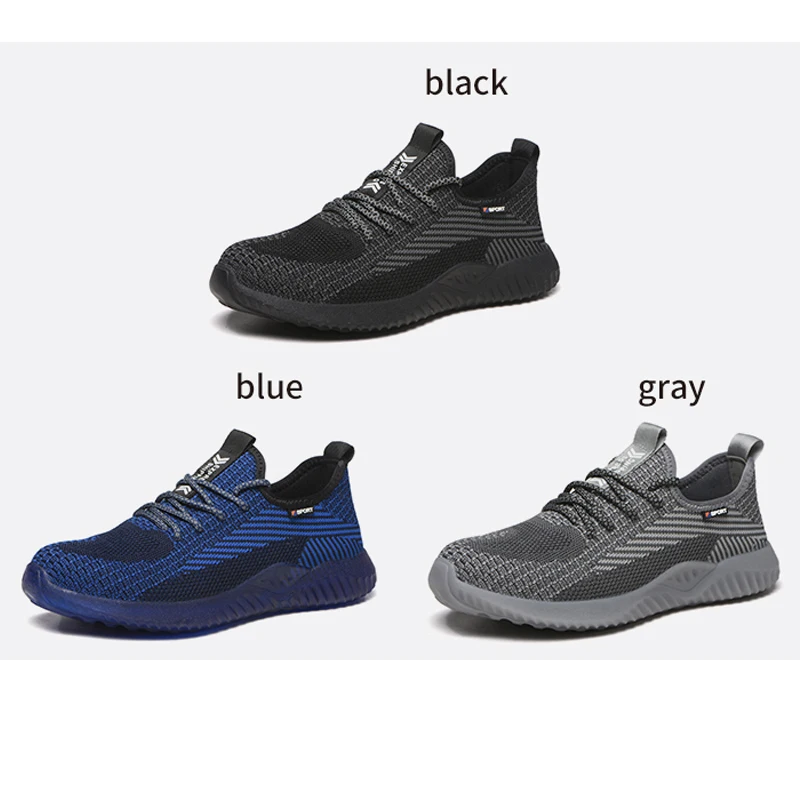 ladies sport steel toe safety boots for farms field workshop black lightweight safety shoes