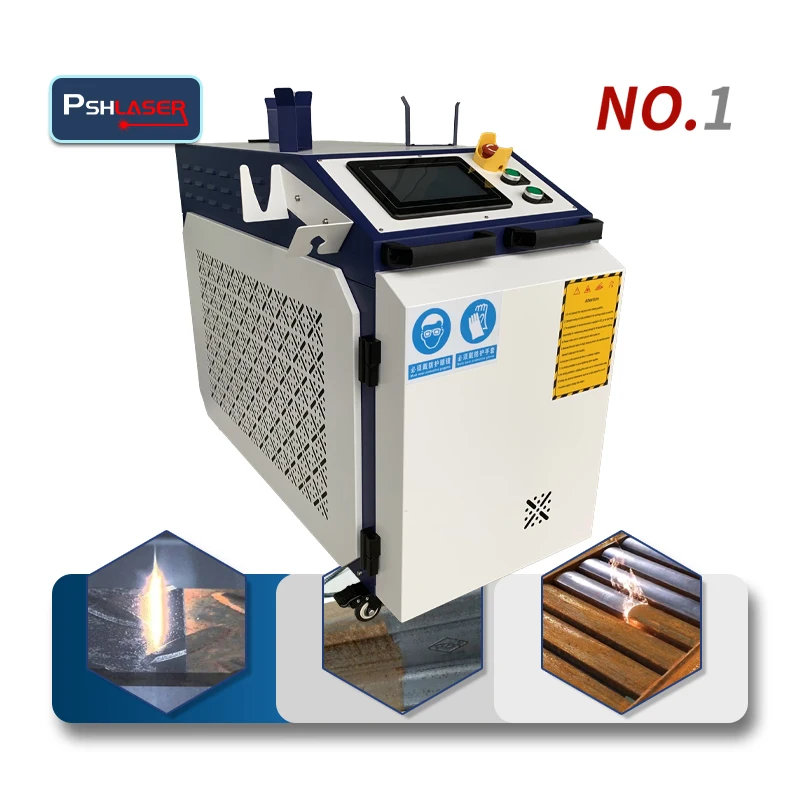 1000w 1500w 2000W 3000w high power continuous  laser cleaning machine for rust and paint removal